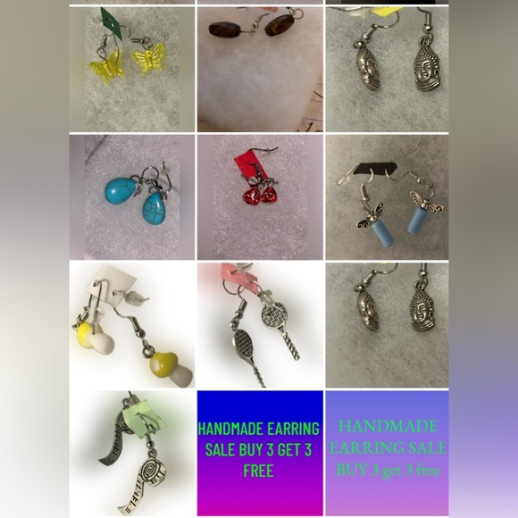 Handmade nwt rare designer luxury earrings buy 3 get 3 free!!!!!!I free🆓🆓🆓 - Picture 11 of 16